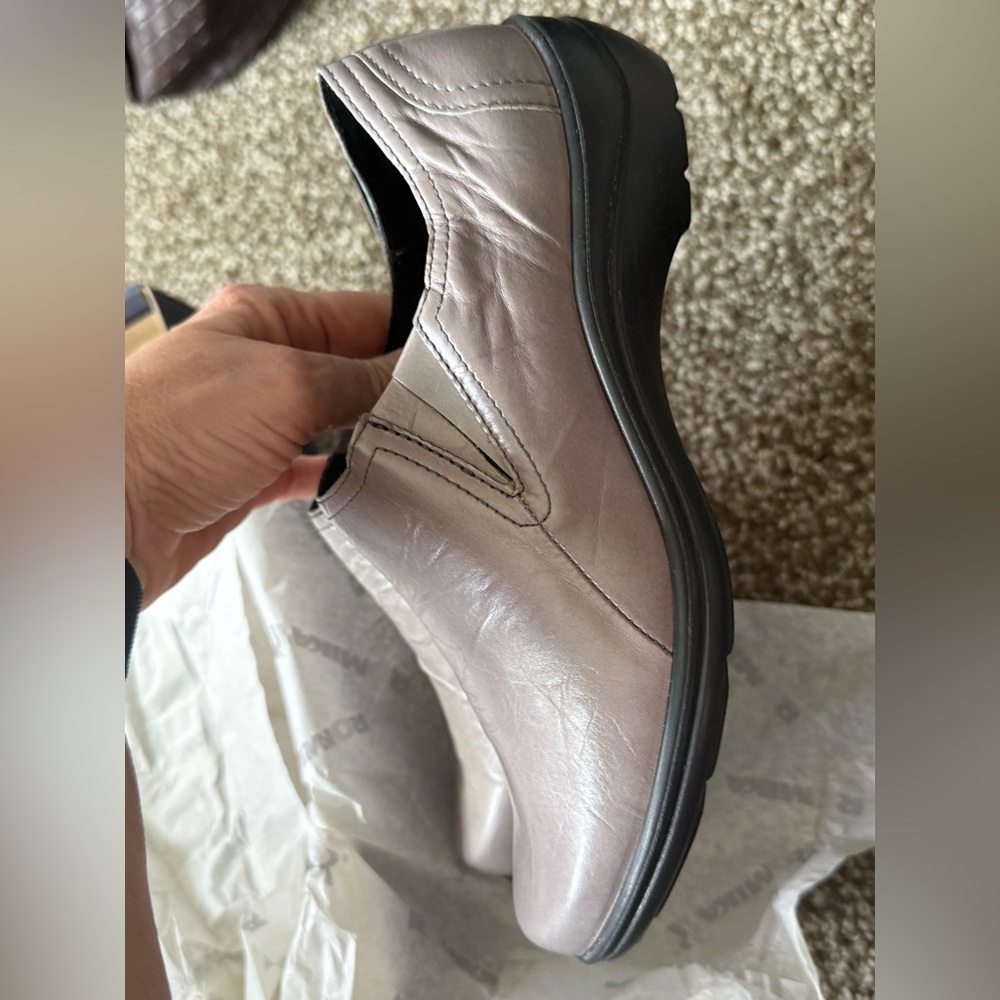 New Romika Gray Slip-On Clog Shoes 37 Grey Cassie 6.5-7 - Picture 5 of 6